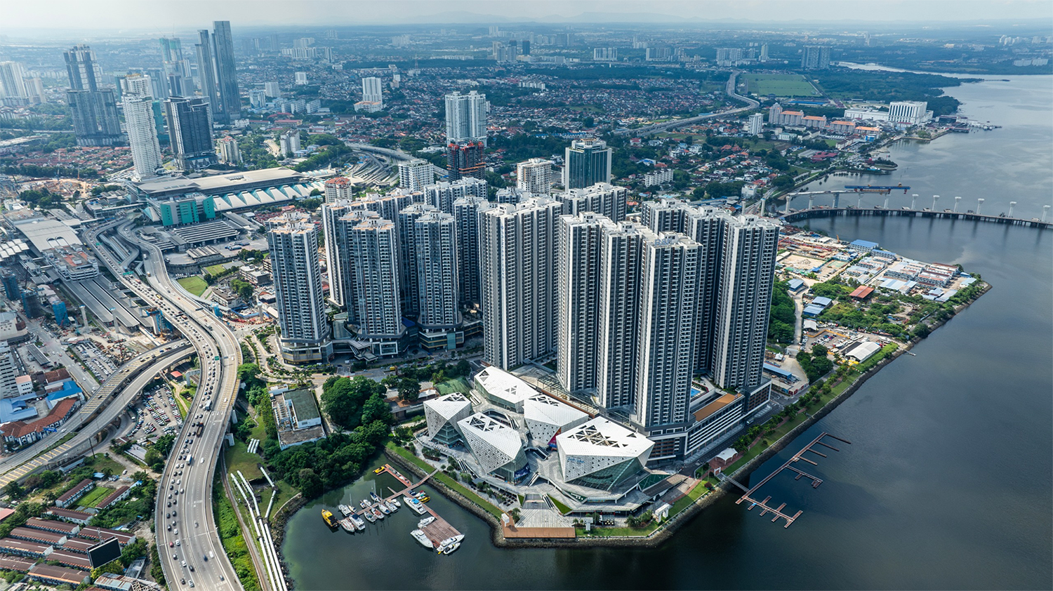 Aerial view of R&F Princess Cove
